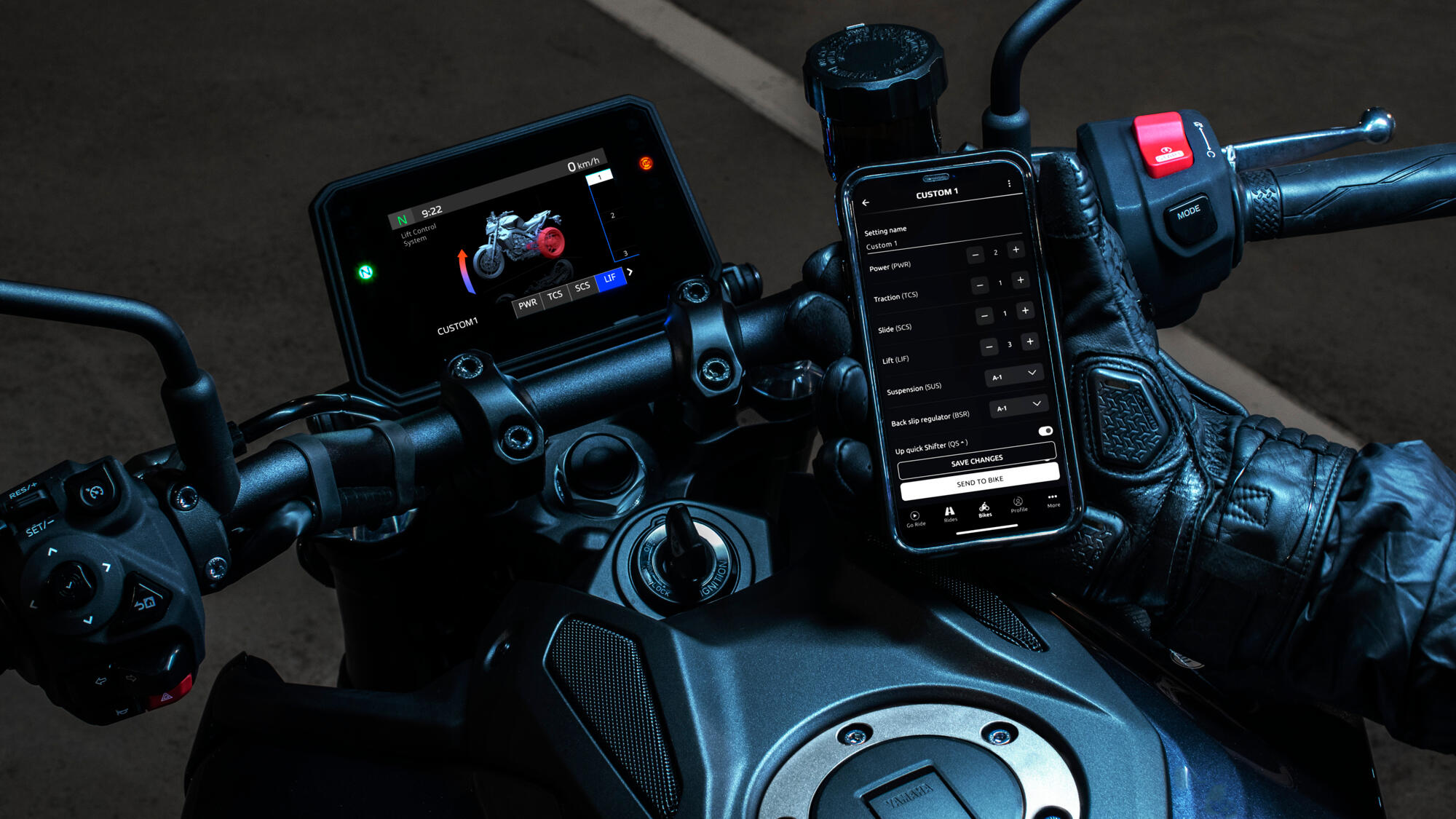 Регулируемые режимы езды благодаря Yamaha Ride Control 